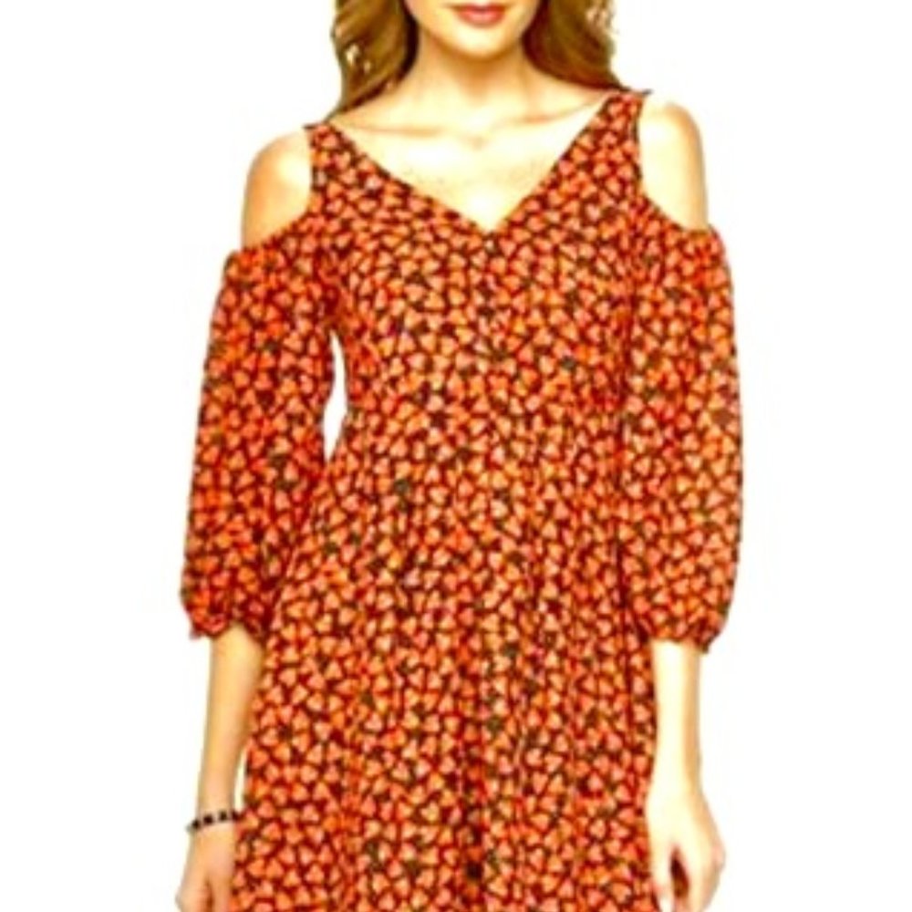 Disney Alice Through The Looking Glass Dress Small S and XL Cold Shoulder Red